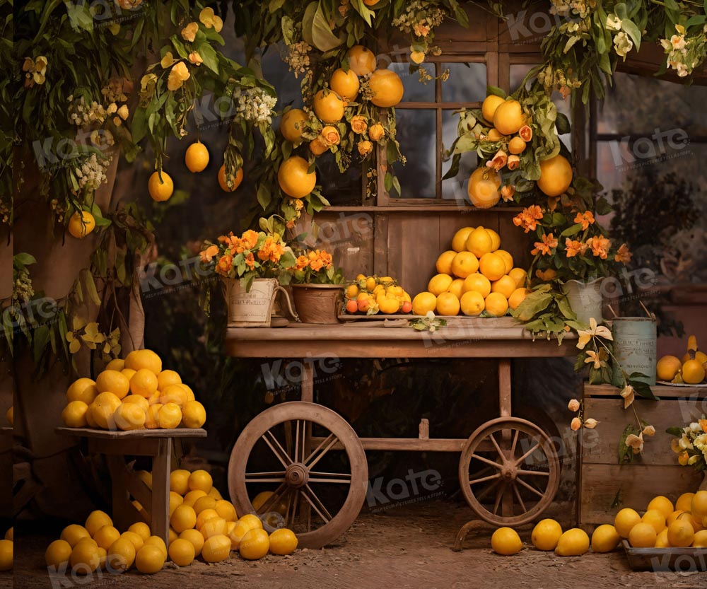 Kate Automne Oranger Jaune Chambre Toile de fond pour la photographie - Kate Backdrop FR