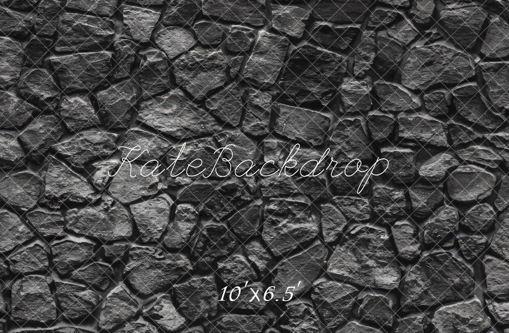 Kate Pierre Noir Sol Toile de fond pour la photographie - Kate Backdrop FR