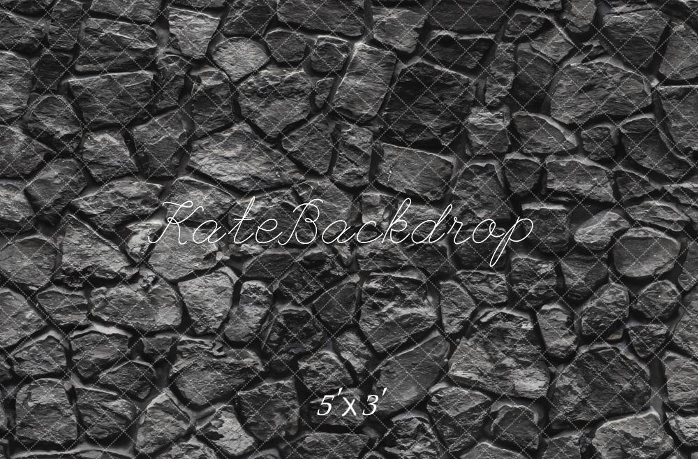 Kate Pierre Noir Sol Toile de fond pour la photographie - Kate Backdrop FR