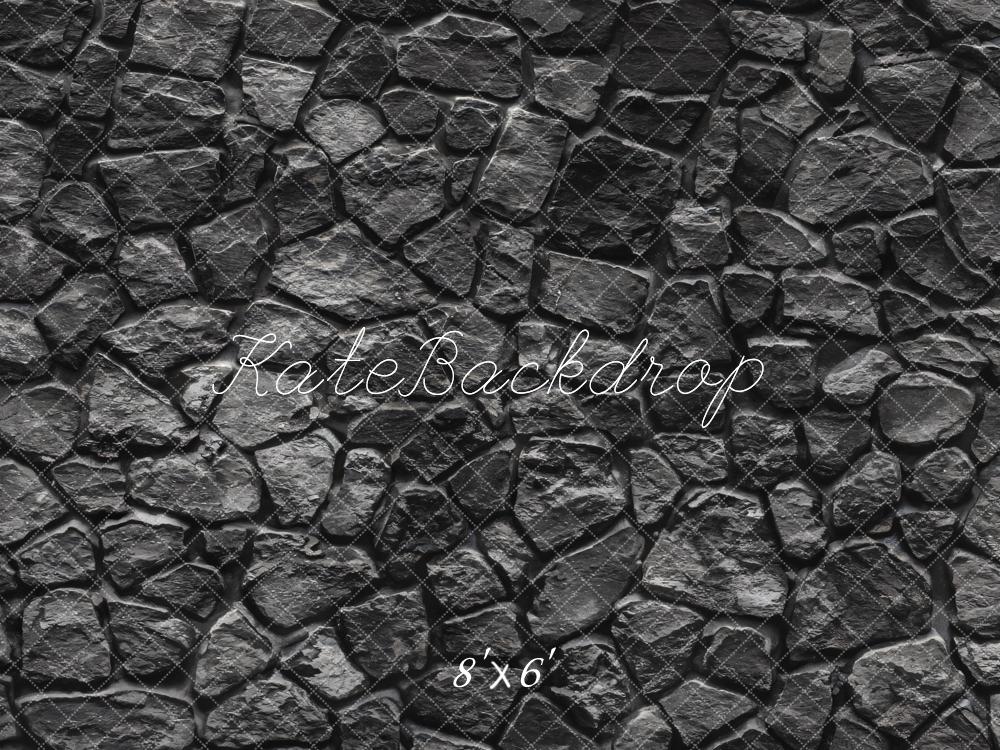 Kate Pierre Noir Sol Toile de fond pour la photographie - Kate Backdrop FR