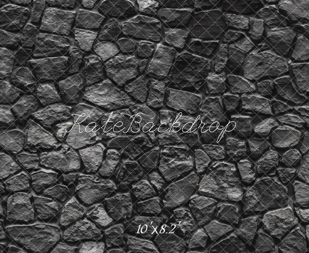 Kate Pierre Noir Sol Toile de fond pour la photographie - Kate Backdrop FR