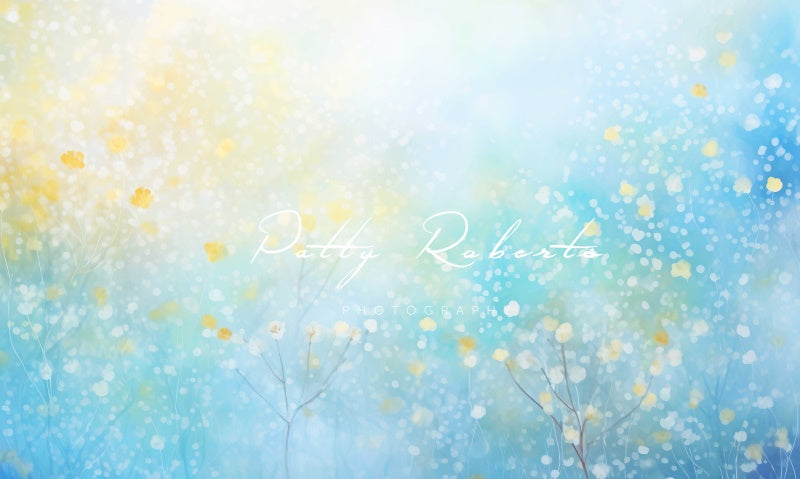 Kate Printemps Bleu Texture Bokeh Toile de fond conçue par Patty Robert - Kate Backdrop FR