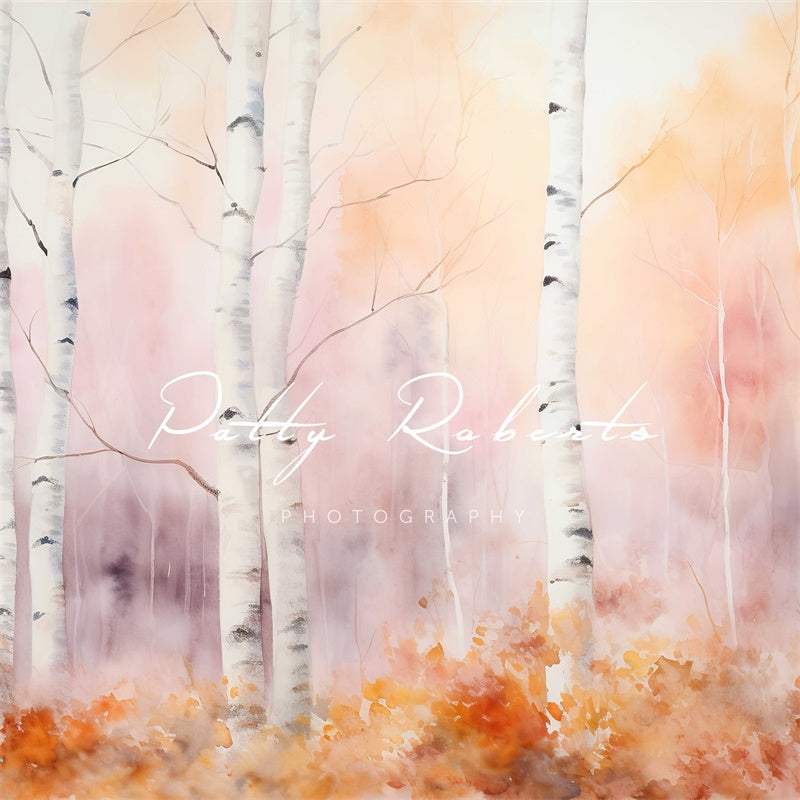 Kate Aquarelle Automne Forêt Toile de fond conçue par Patty Robert - Kate Backdrop FR