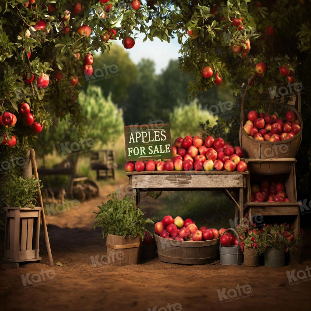 Kate Pommier Manoir Pommes à vendre Toile de fond pour la photographie - Kate Backdrop FR