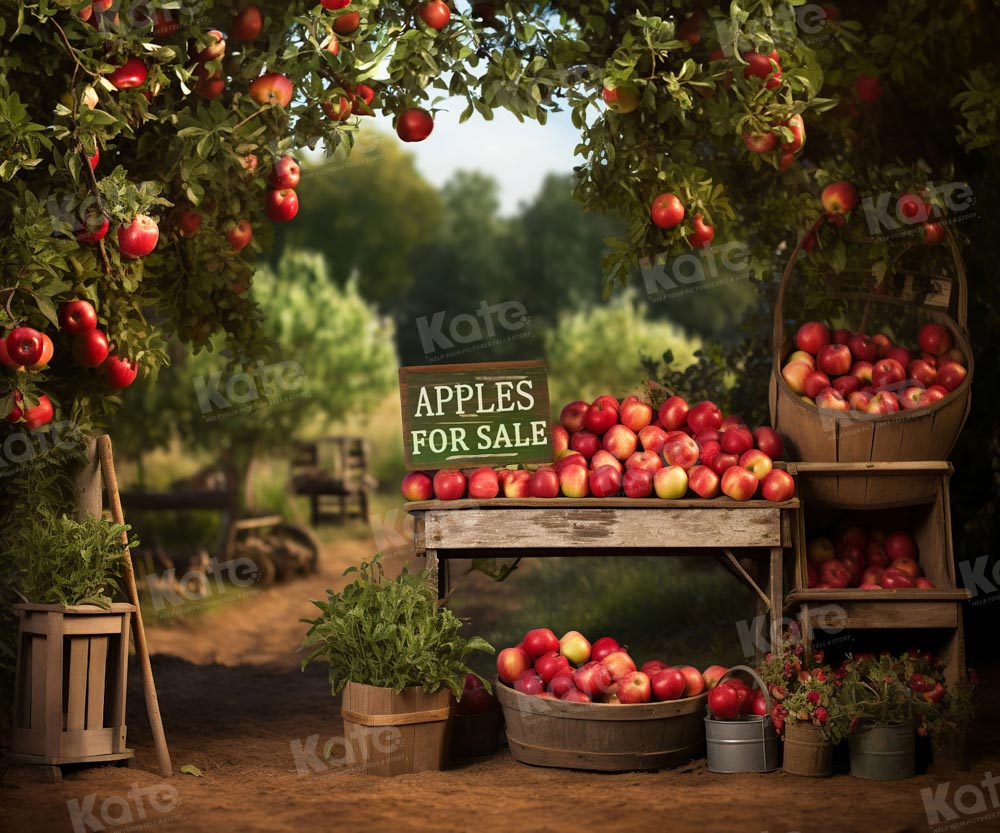 Kate Pommier Manoir Pommes à vendre Toile de fond pour la photographie - Kate Backdrop FR