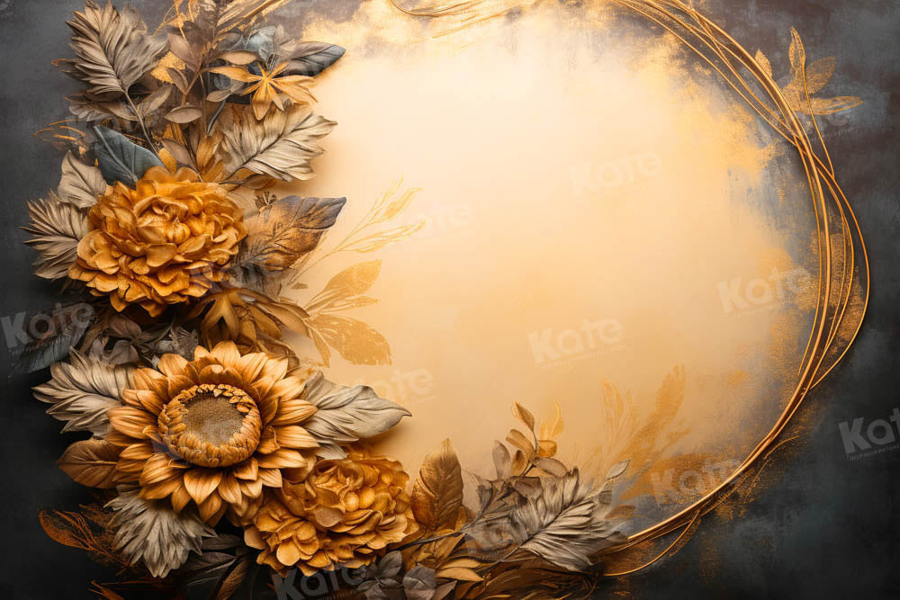 Kate Rétro Jaune Tournesol Portrait Toile de fond conçue par Chain Photographie - Kate Backdrop FR