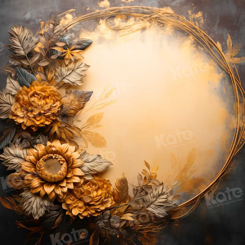 Kate Rétro Jaune Tournesol Portrait Toile de fond conçue par Chain Photographie - Kate Backdrop FR