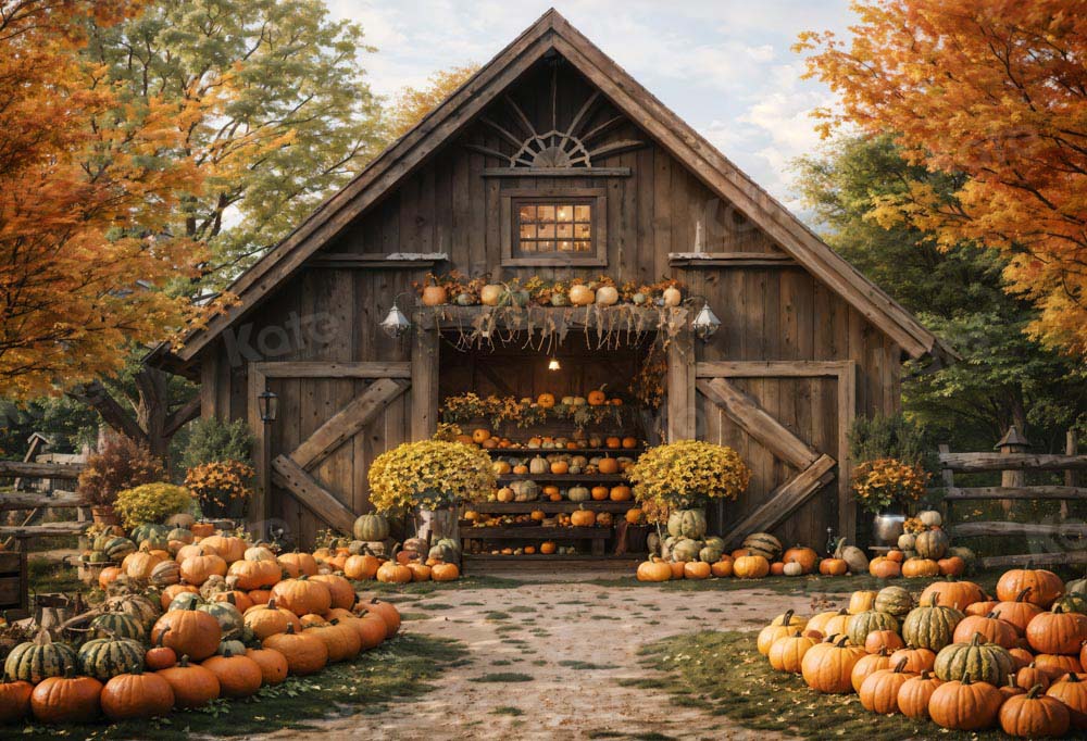 Kate Automne Citrouille Cabine Toile de fond conçue par Emetselch
