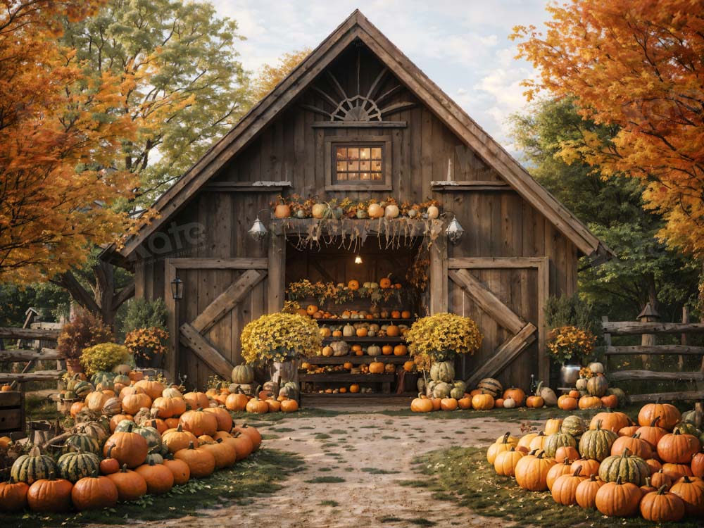 Kate Automne Citrouille Cabine Toile de fond conçue par Emetselch