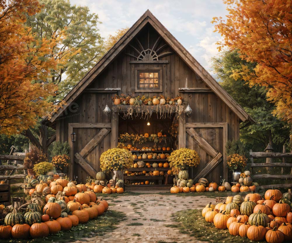 Kate Automne Citrouille Cabine Toile de fond conçue par Emetselch