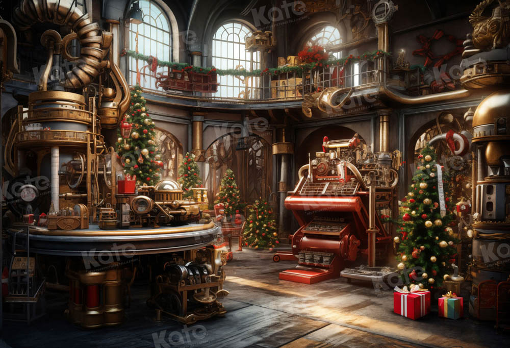 Kate Noël Fenêtre voûtée Chambre Arbre Cadeaux Toile de fond pour la photographie - Kate Backdrop FR