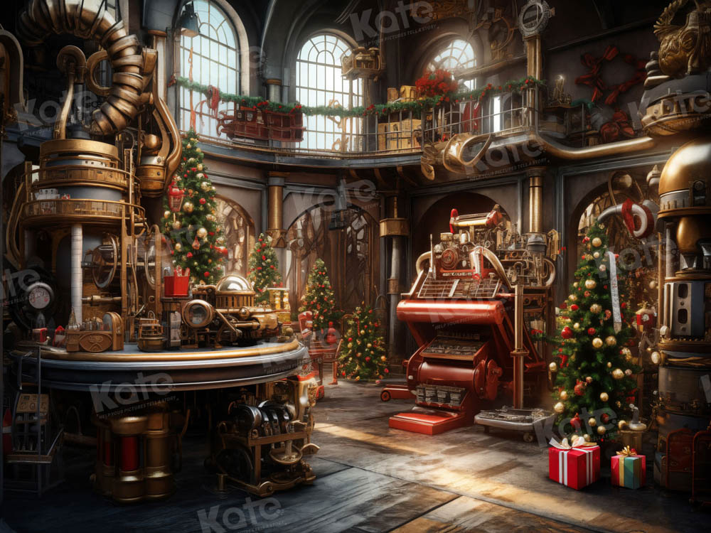 Kate Noël Fenêtre voûtée Chambre Arbre Cadeaux Toile de fond pour la photographie - Kate Backdrop FR