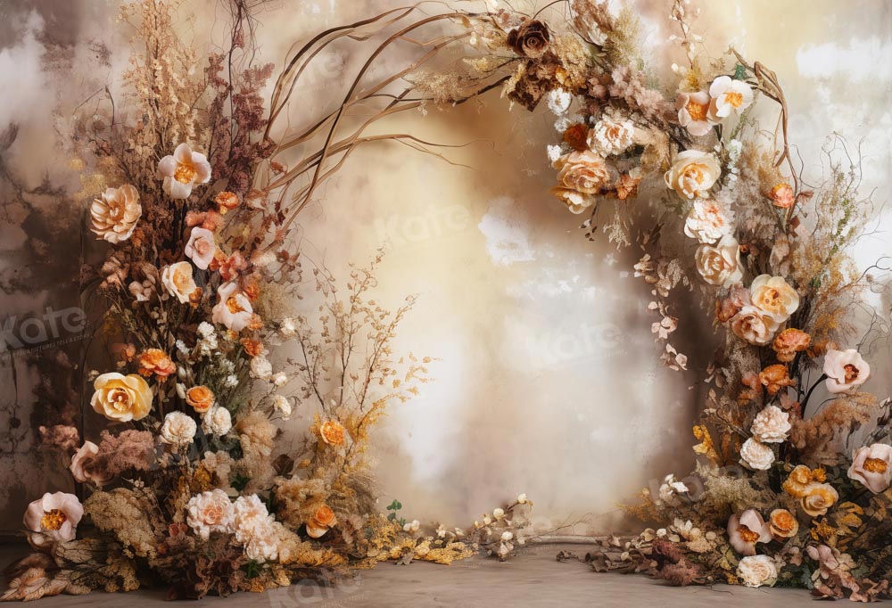 Kate Saint Valentin Romantique Fleurs Toile de fond pour la photographie - Kate Backdrop FR