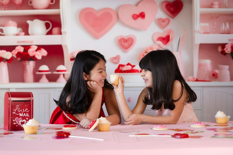 Kate Saint Valentin Rose Cuisine Toile de fond conçue par Patty Robert - Kate Backdrop FR