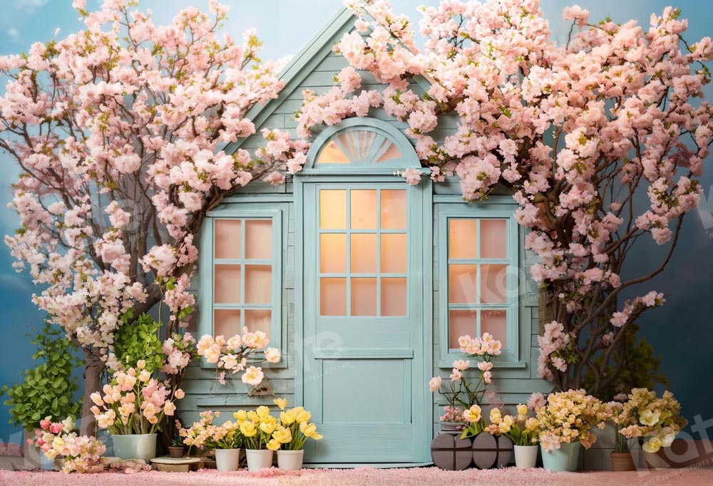 Kate Printemps Fleurs Maison Toile de fond conçue par Emetselch - Kate Backdrop FR