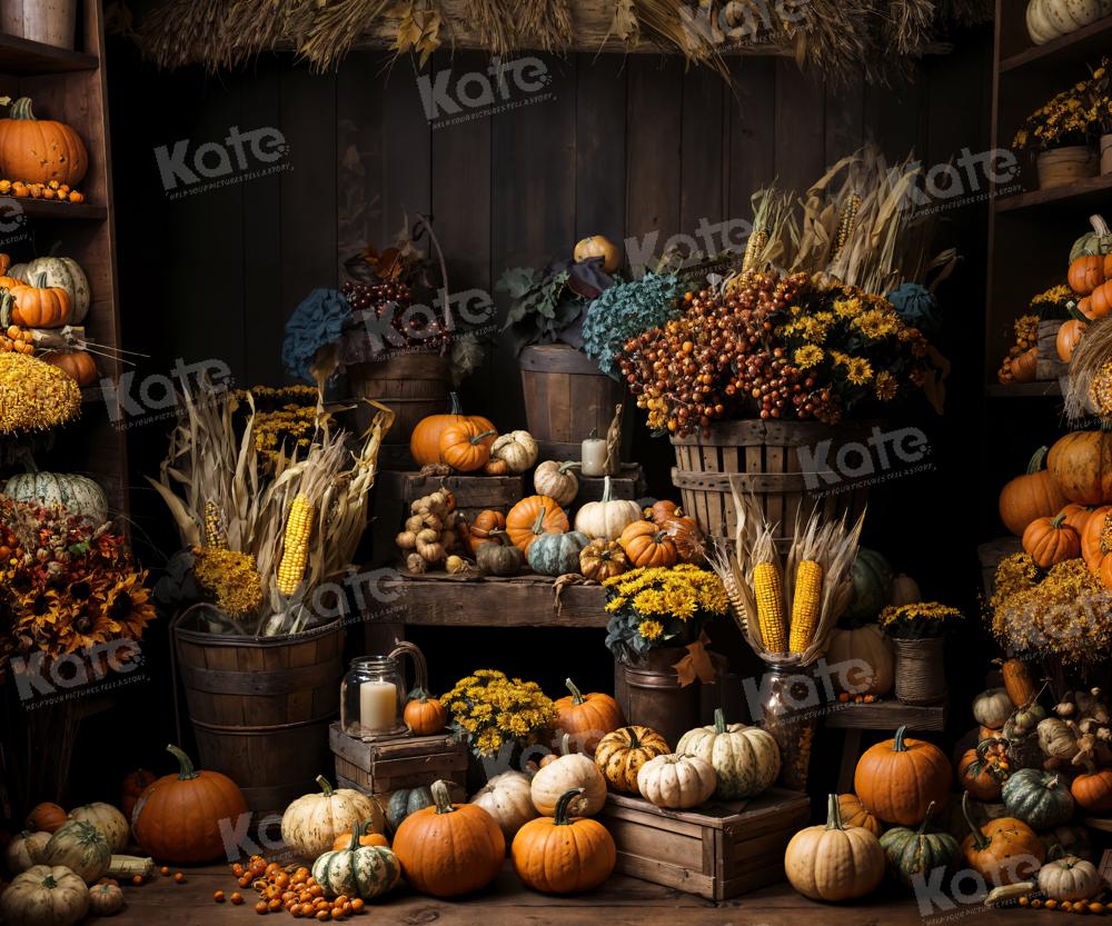Kate Art Automne Citrouille Maïs Toile de fond conçue par Emetselch