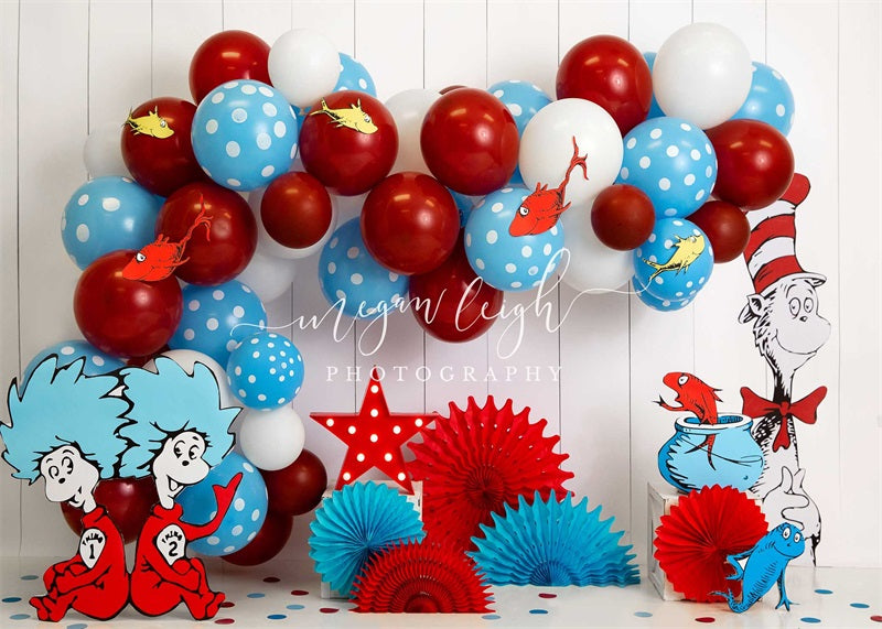 Kate Thing 1 Thing 2 Enfant Toile de fond conçue par Megan Leigh Photographie
