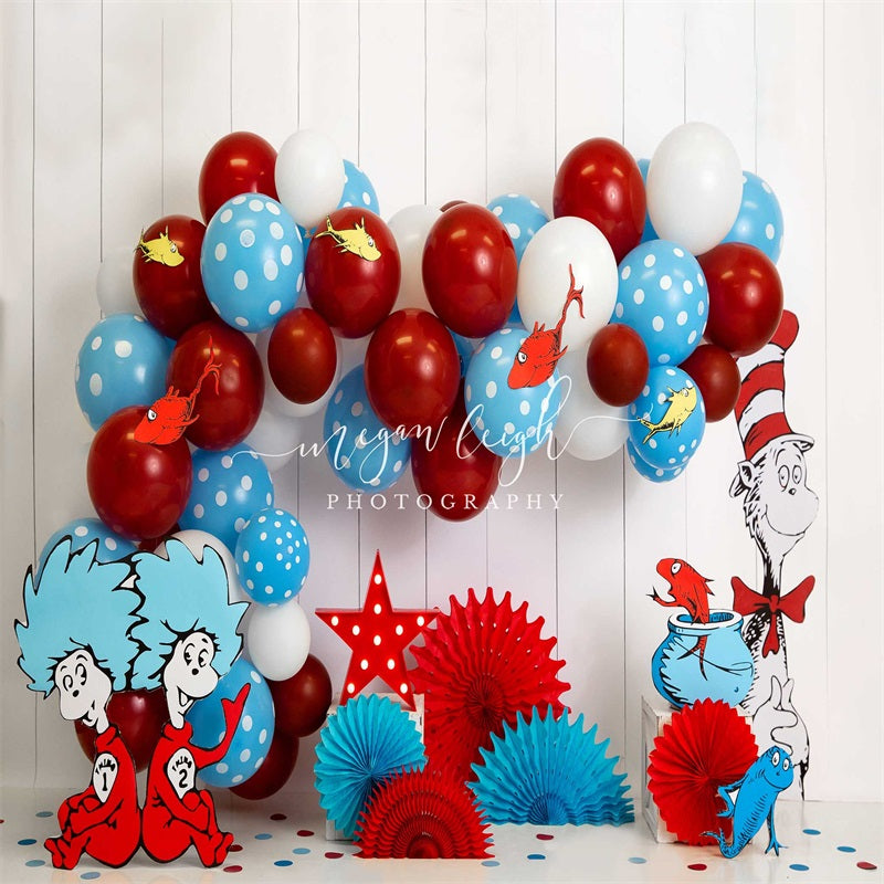 Kate Thing 1 Thing 2 Enfant Toile de fond conçue par Megan Leigh Photographie