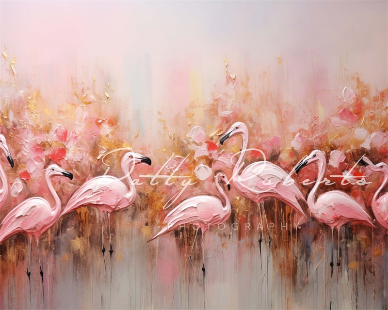 Kate Flamants Rose Toile de fond conçue par Patty Robert - Kate Backdrop FR