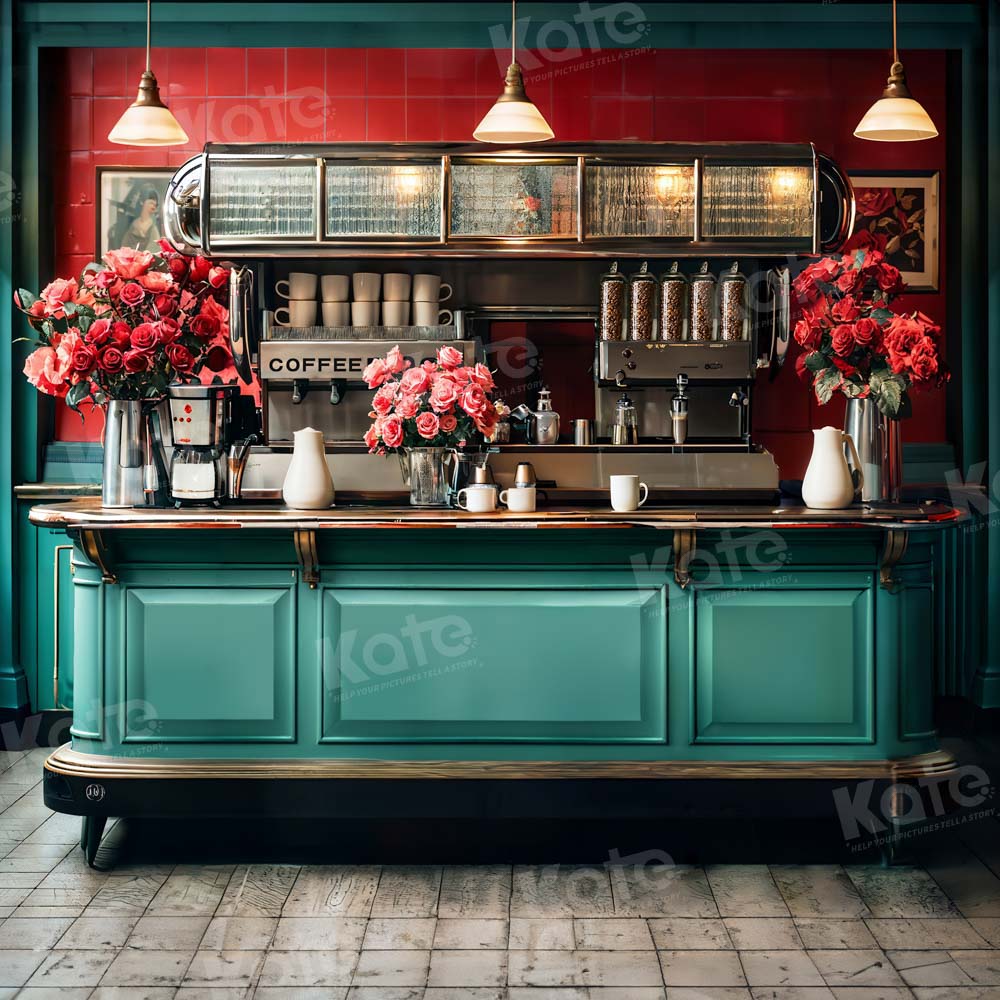 Kate Saint Valentin Thème des années 90 Café Toile de fond conçue par Emetselch