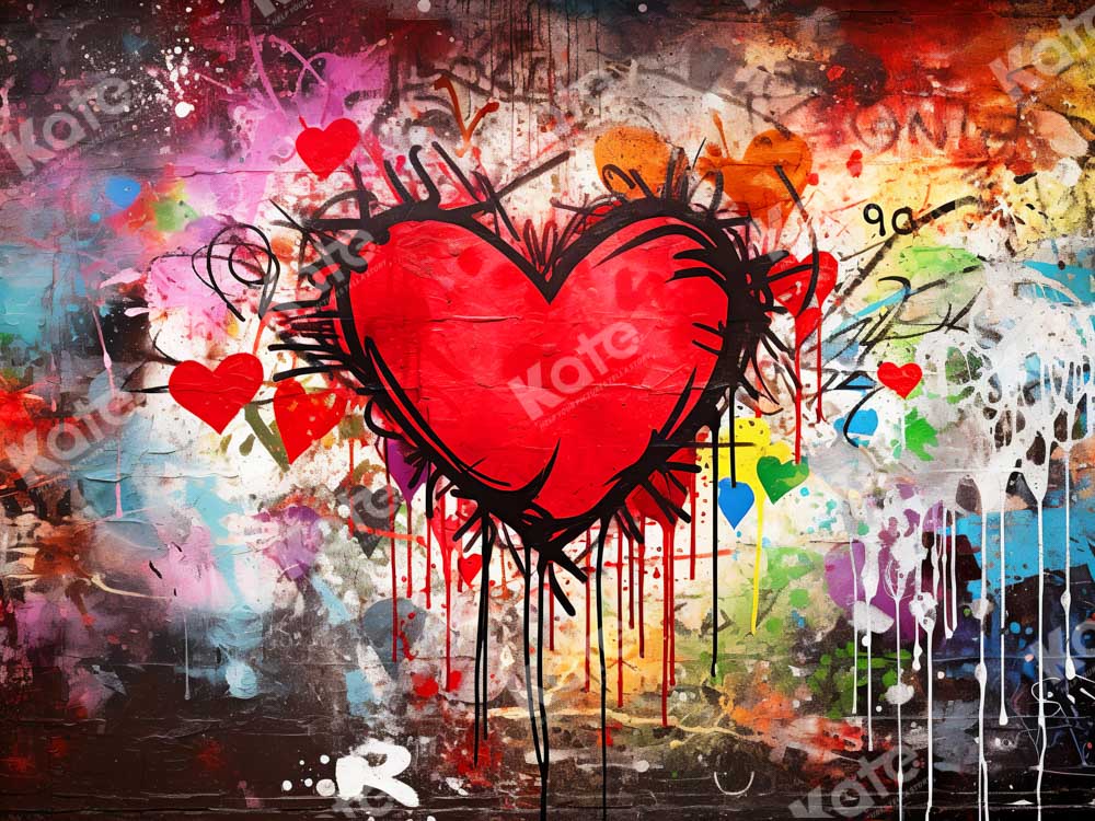 Kate Saint-Valentin Amour Griffonnage Toile de fond conçue par Chain Photographie