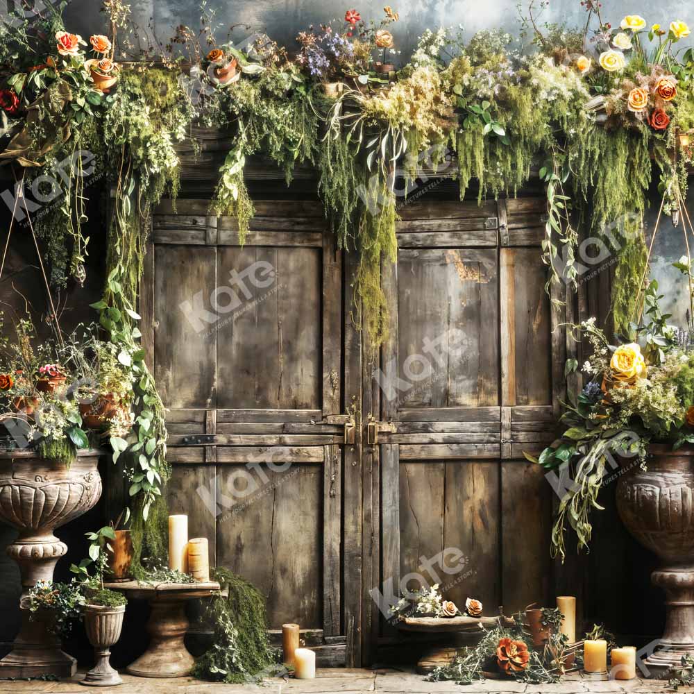 Kate Printemps Plante Bougie Porte en bois Toile de fond conçue par Emetselch