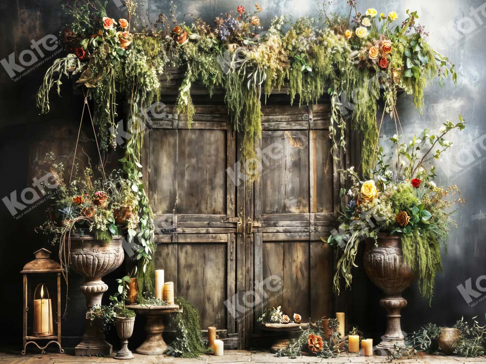 Kate Printemps Plante Bougie Porte en bois Toile de fond conçue par Emetselch