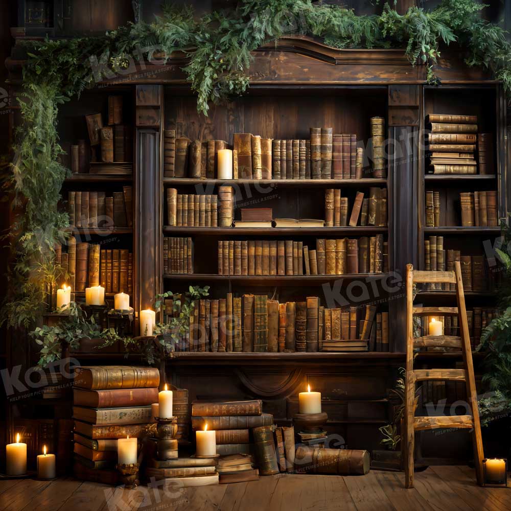 Kate Étagère à livres Bougie Plante Vintage Toile de fond conçue par Emetselch
