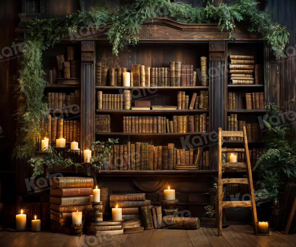 Kate Étagère à livres Bougie Plante Vintage Toile de fond conçue par Emetselch