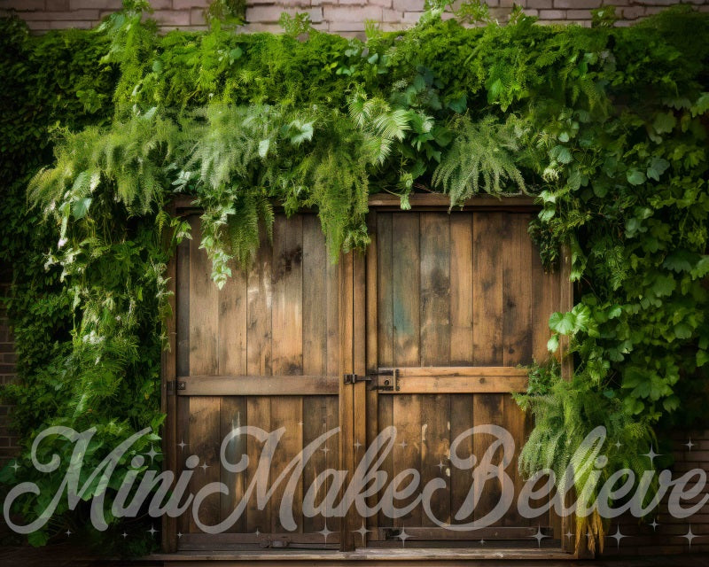 Kate Grange Porte Lierre Feuilles Luxuriant Toile de fond conçue par Mini MakeBelieve