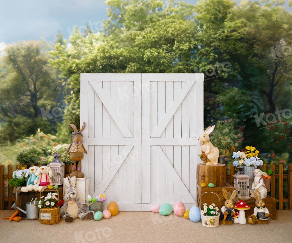 Kate Pâques Arbre Porte Lapin Toile de fond conçue par Emetselch - Kate Backdrop FR