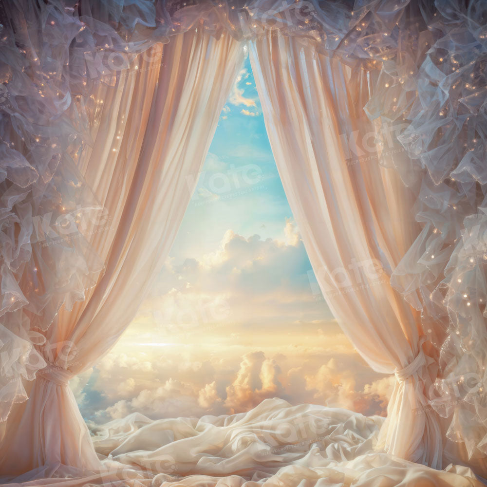 Kate Rideaux Nuage Ciel Fantaisie Toile de fond conçue par Chain Photographie - Kate Backdrop FR