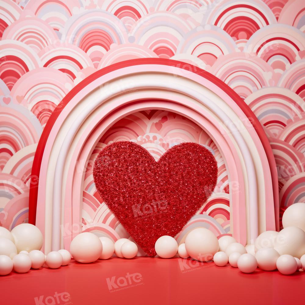 Kate Saint Valentin Amour Ballons Rouge Toile de fond conçue par Emetselch - Kate Backdrop FR