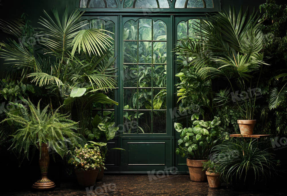Kate Printemps/Été Vert Plantes Porte Toile de fond conçue par Emetselch - Kate Backdrop FR