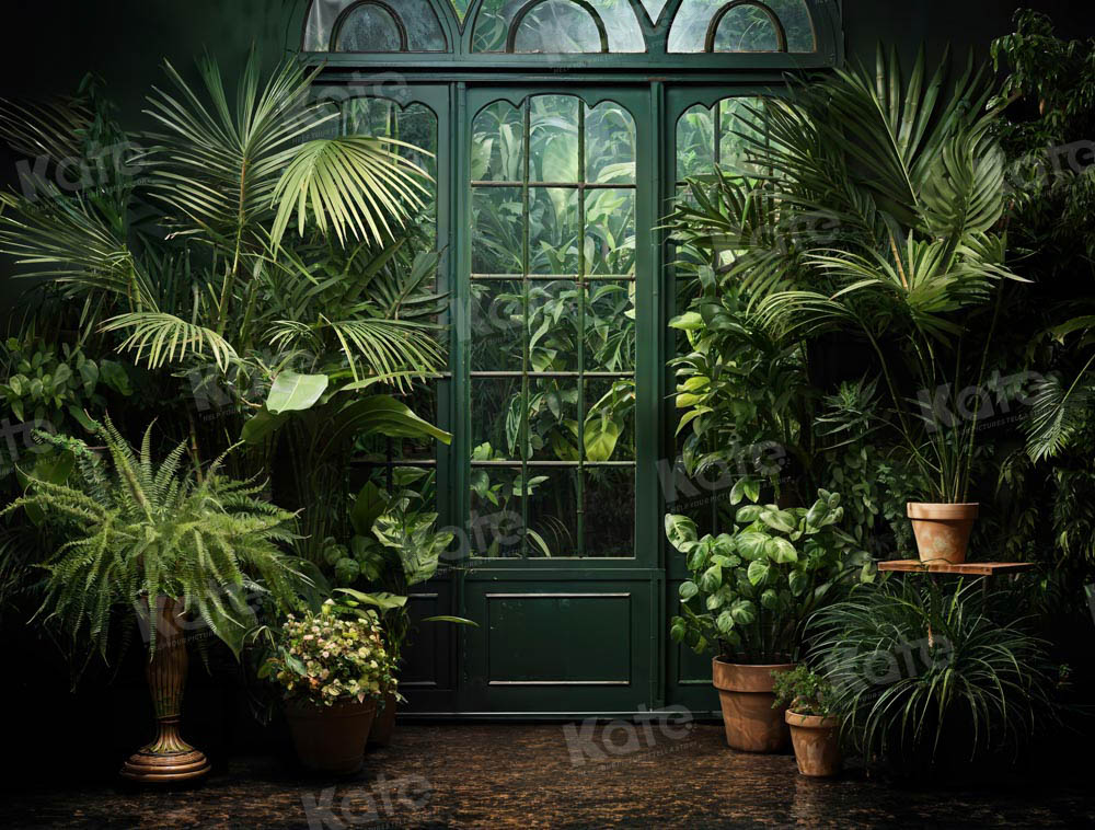 Kate Printemps/Été Vert Plantes Porte Toile de fond conçue par Emetselch - Kate Backdrop FR