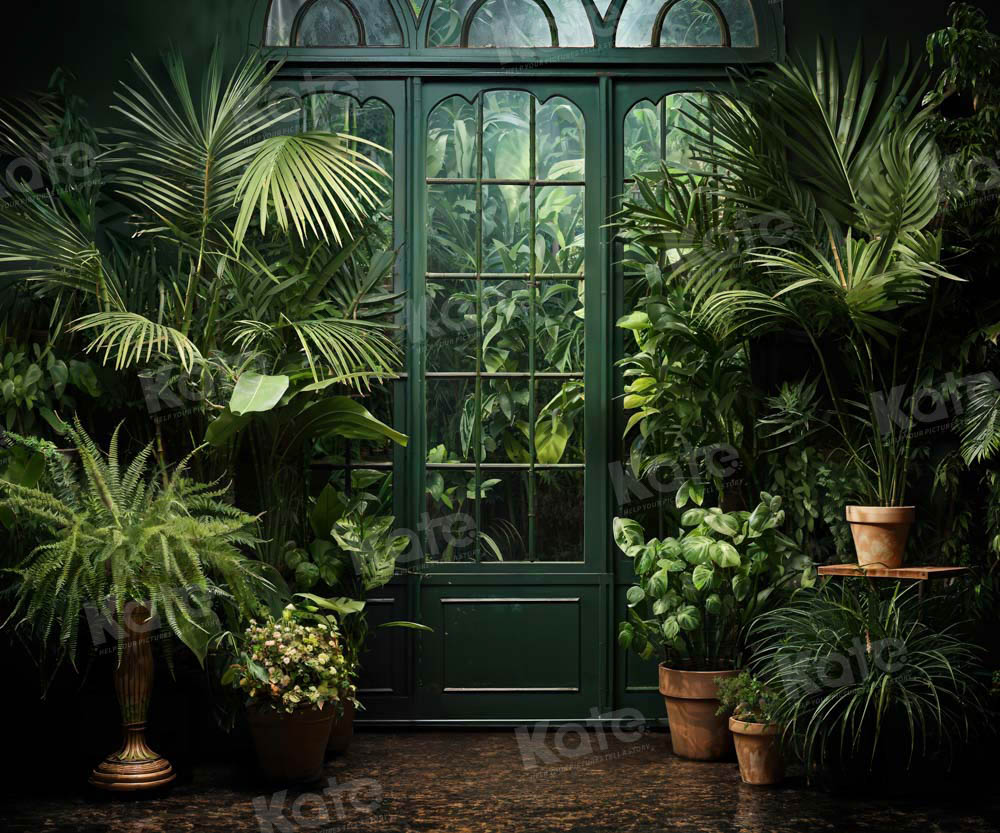 Kate Printemps/Été Vert Plantes Porte Toile de fond conçue par Emetselch - Kate Backdrop FR