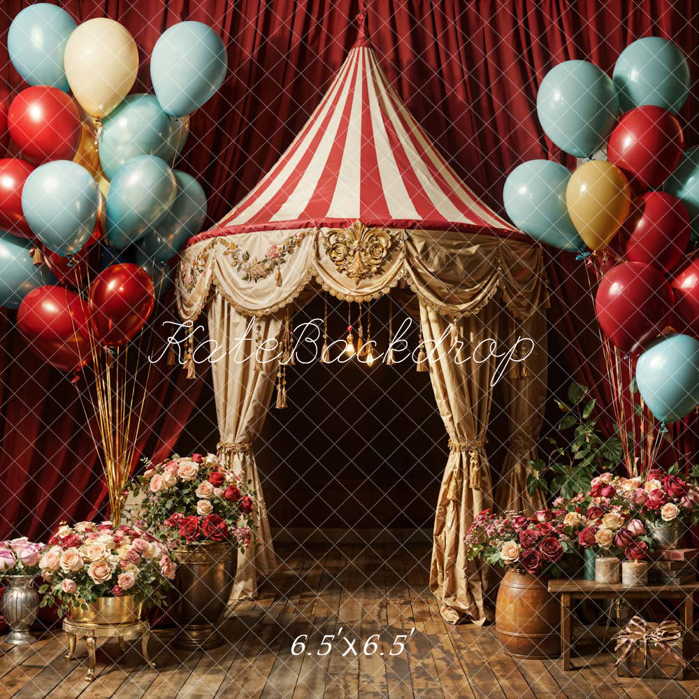 Kate Ballon Fleurs Scène Noble Cake smash Toile de fond conçue par Chain Photographie - Kate Backdrop FR