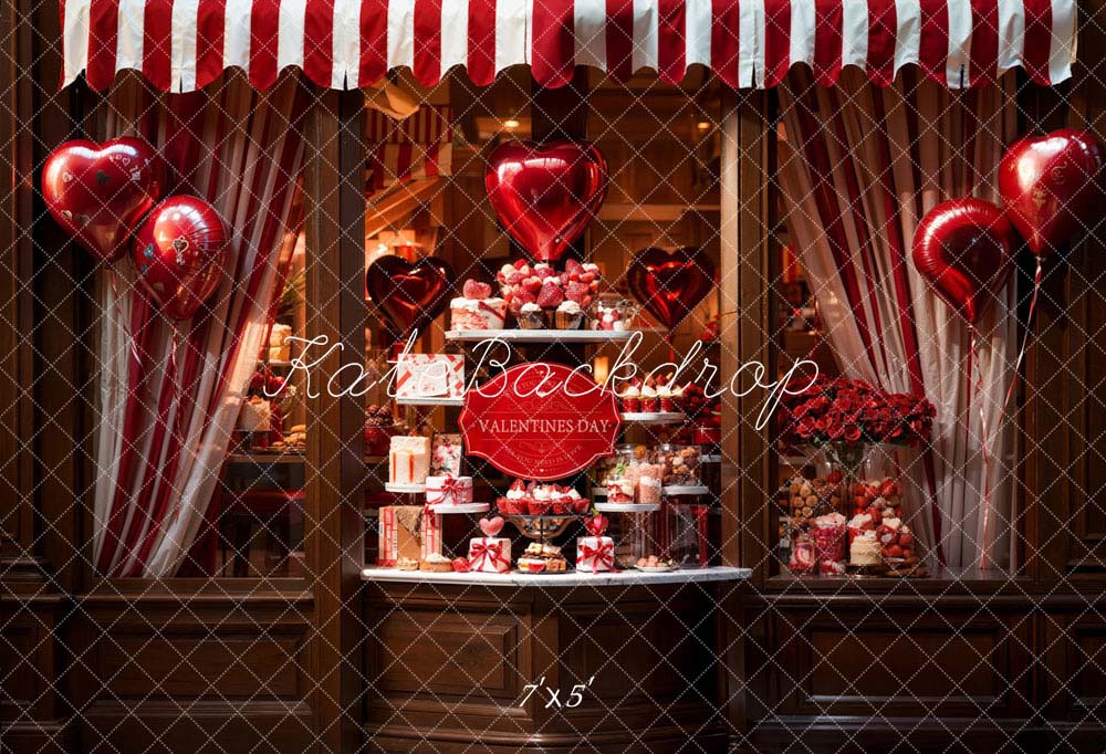 Kate Saint-Valentin Armoire à cadeaux Ballons Toile de fond conçue par Chain Photographie - Kate Backdrop FR
