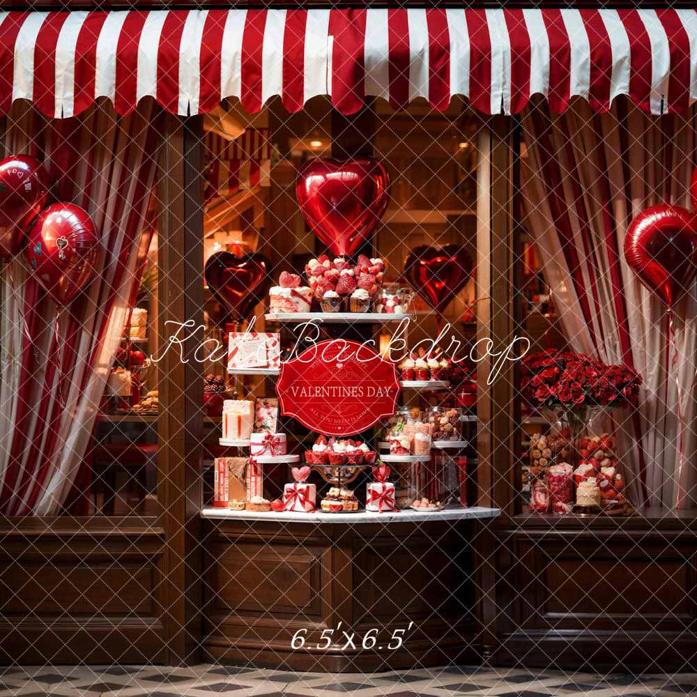Kate Saint-Valentin Armoire à cadeaux Ballons Toile de fond conçue par Chain Photographie - Kate Backdrop FR