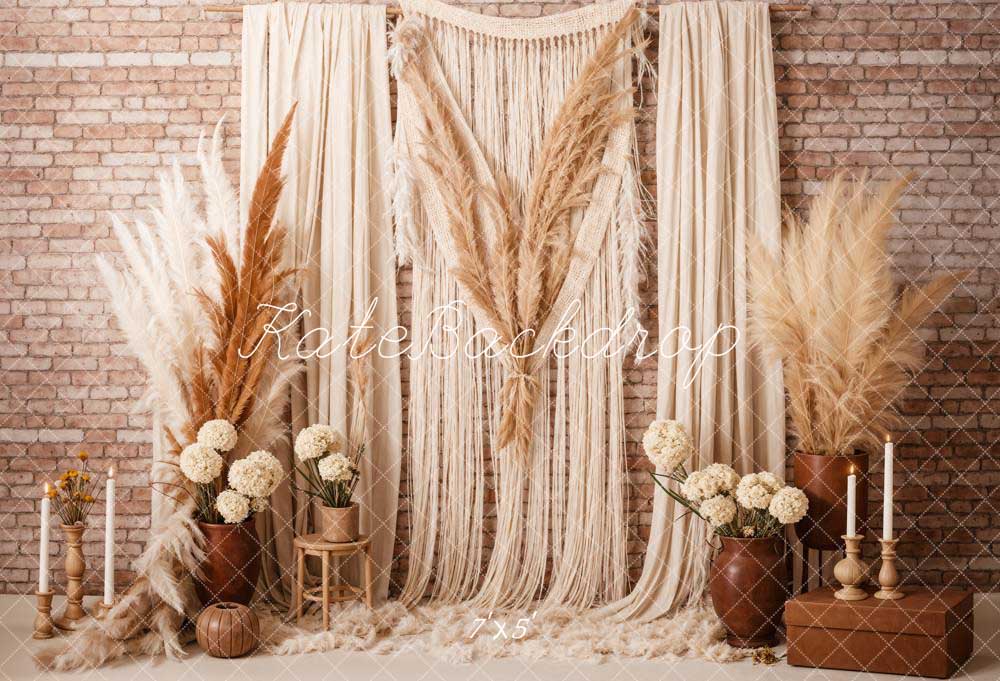Kate Bohème Bougie Roseau Rideaux Toile de fond conçue par Chain Photographie - Kate Backdrop FR