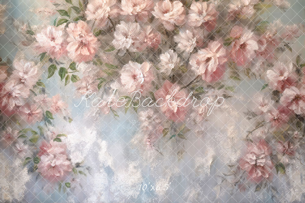 Kate Art Peinture à l'huile Fleurs Fête des mères Toile de fond conçue par GQ - Kate Backdrop FR