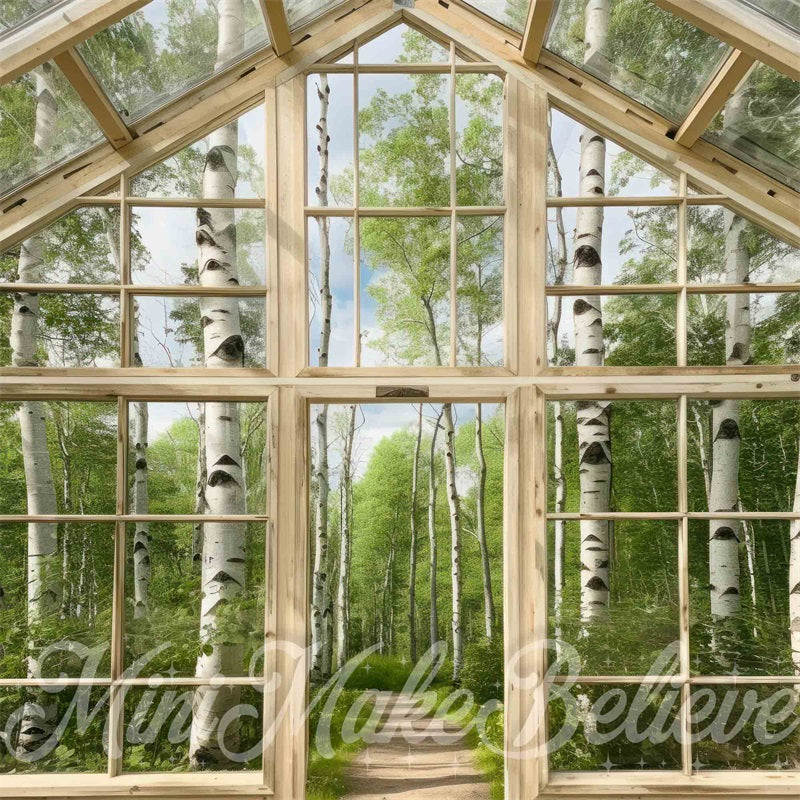 Kate Serre vide Bouleau Printemps Toile de fond conçue par Mini MakeBelieve - Kate Backdrop FR