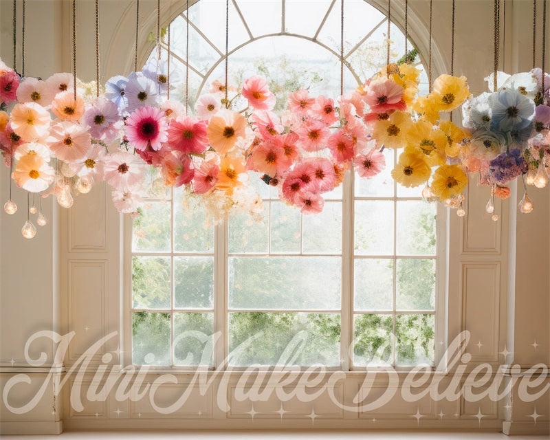 Kate Tenture Florale Intérieur Fenêtre Toile de fond conçue par Mini MakeBelieve - Kate Backdrop FR