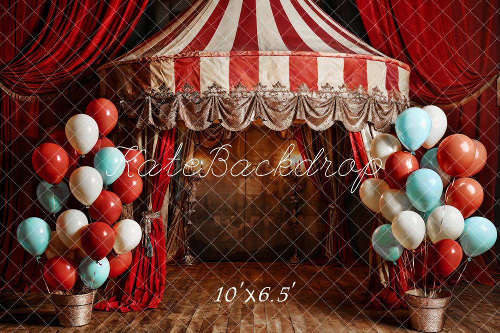 Kate Ballons Rouge Scène Enfant Anniversaire Toile de fond conçue par Emetselch - Kate Backdrop FR