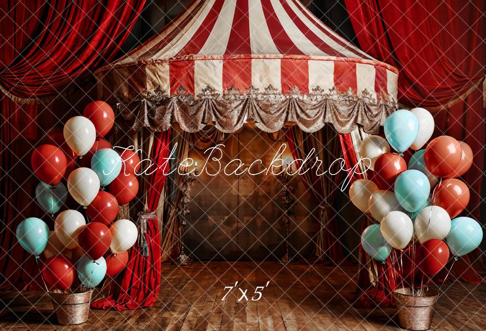 Kate Ballons Rouge Scène Enfant Anniversaire Toile de fond conçue par Emetselch - Kate Backdrop FR