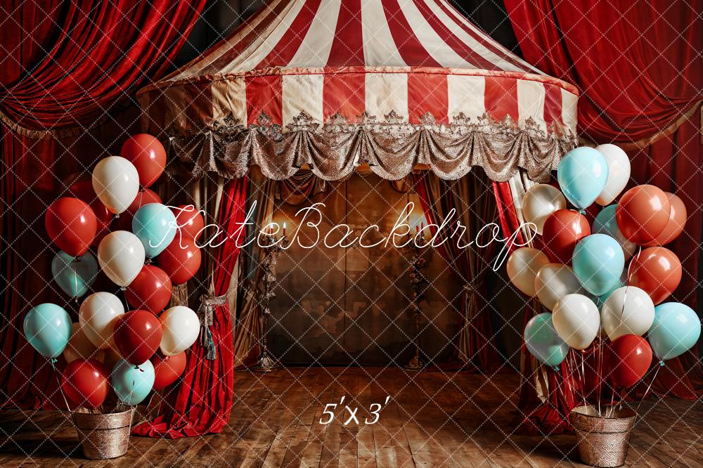 Kate Ballons Rouge Scène Enfant Anniversaire Toile de fond conçue par Emetselch - Kate Backdrop FR
