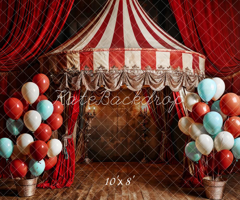 Kate Ballons Rouge Scène Enfant Anniversaire Toile de fond conçue par Emetselch - Kate Backdrop FR