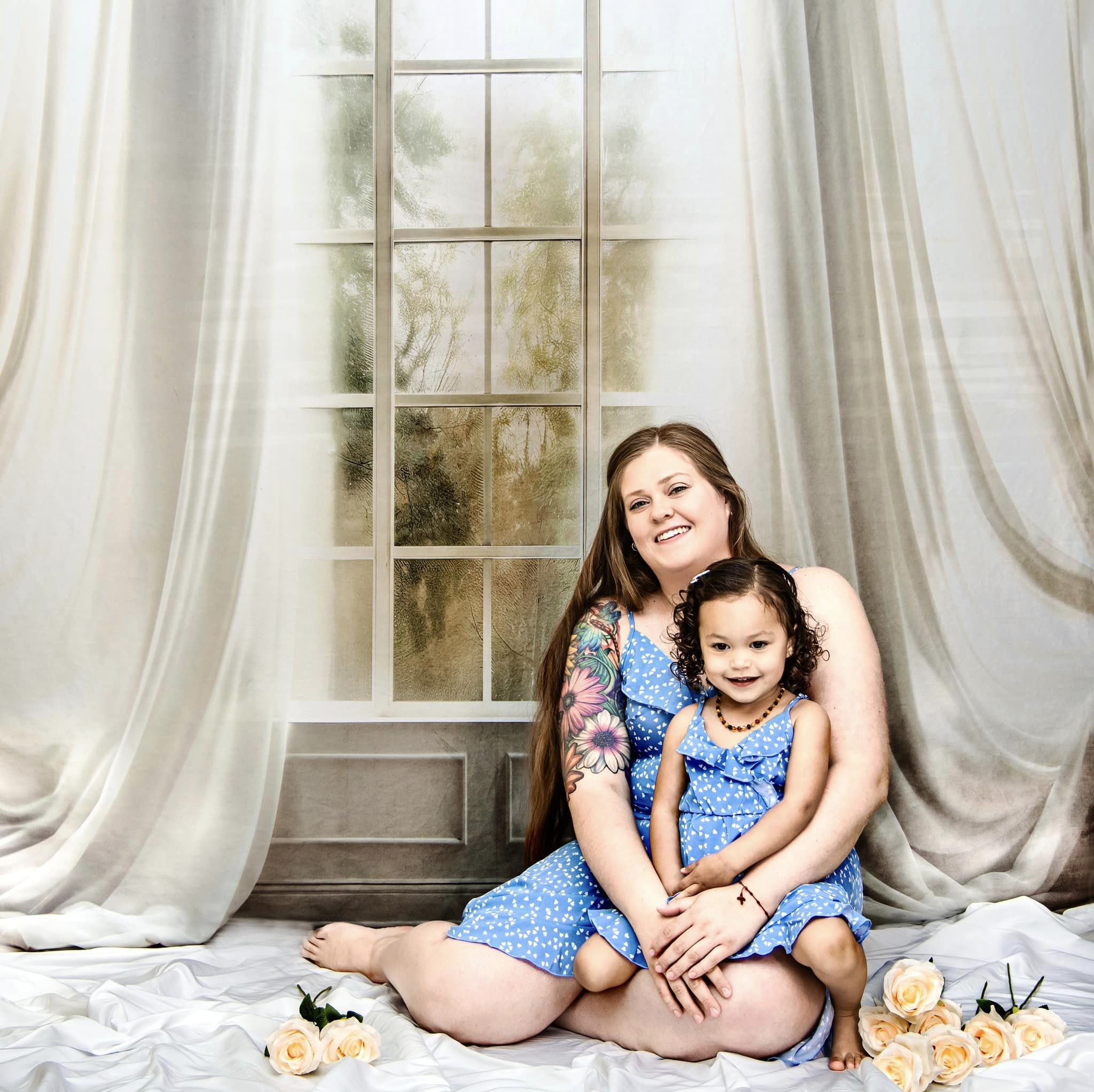 Kate Printemps Blanc Rideaux Fenêtre Chambre Toile de fond conçue par Chain Photographie - Kate Backdrop FR