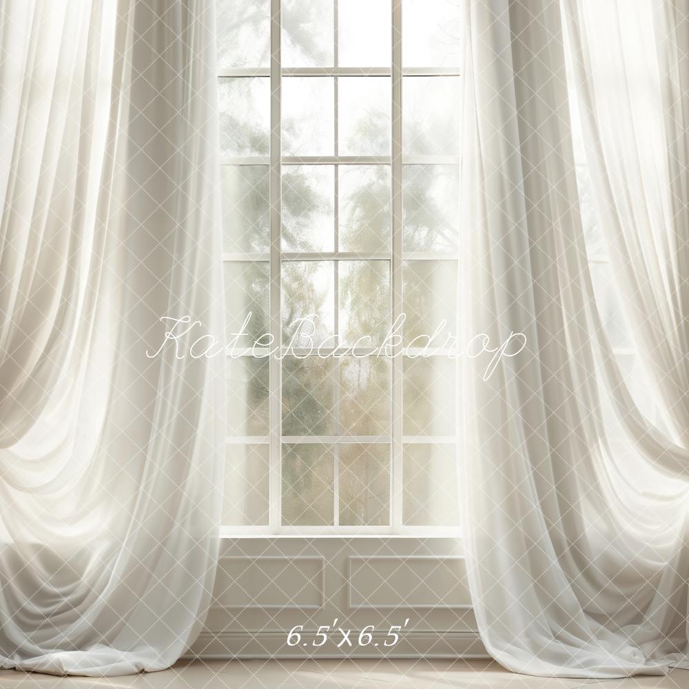 Kate Printemps Blanc Rideaux Fenêtre Chambre Toile de fond conçue par Chain Photographie - Kate Backdrop FR