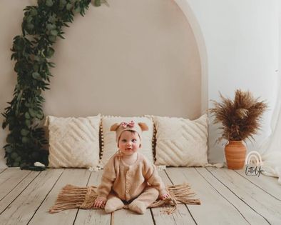 Kate Bohème Élégant Porte cintrée Style minimaliste Toile de fond conçue par Kate Image - Kate Backdrop FR